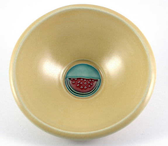 Ceramic Cereal Bowl with Watermelon Design
